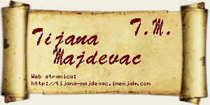 Tijana Majdevac vizit kartica